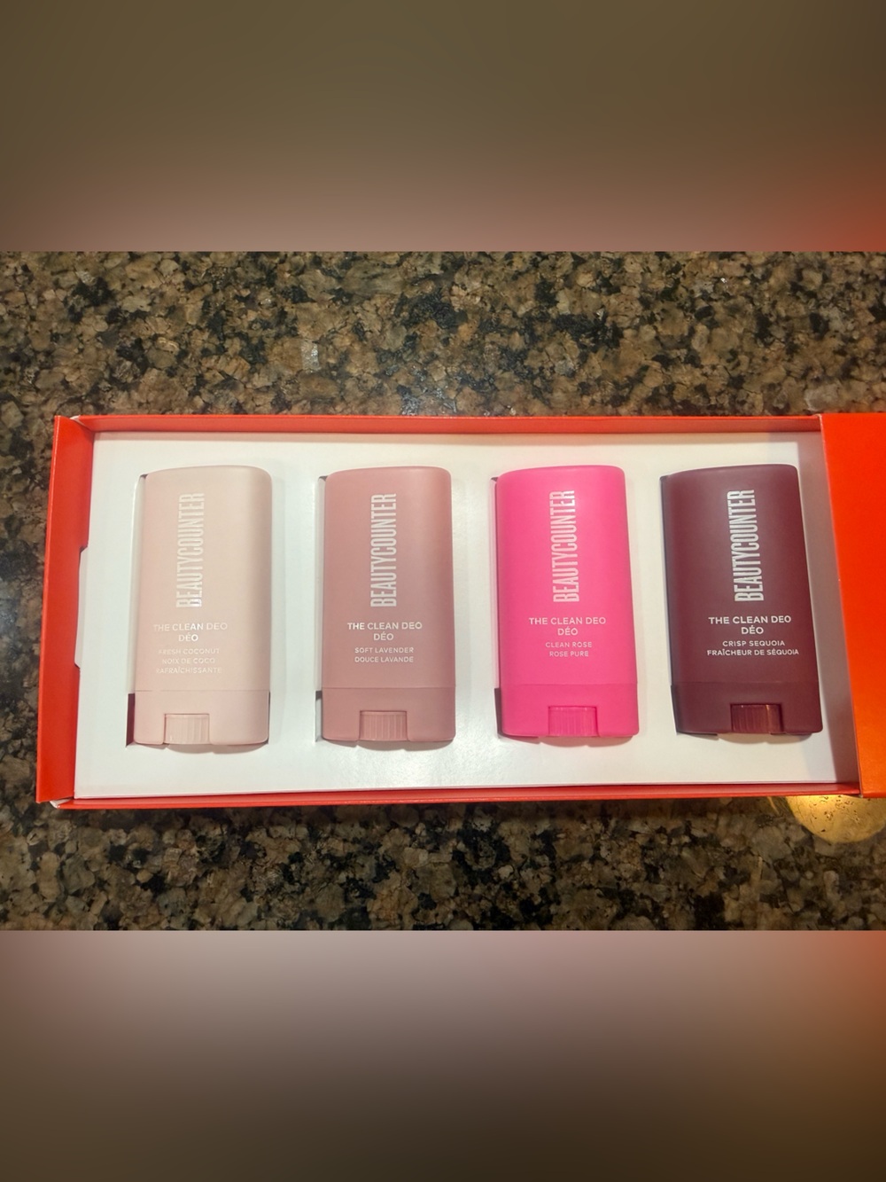 Beautycounter The Clean Deo Set - Blush, Dusty Rose, Bright Pink & Berry - Minis
